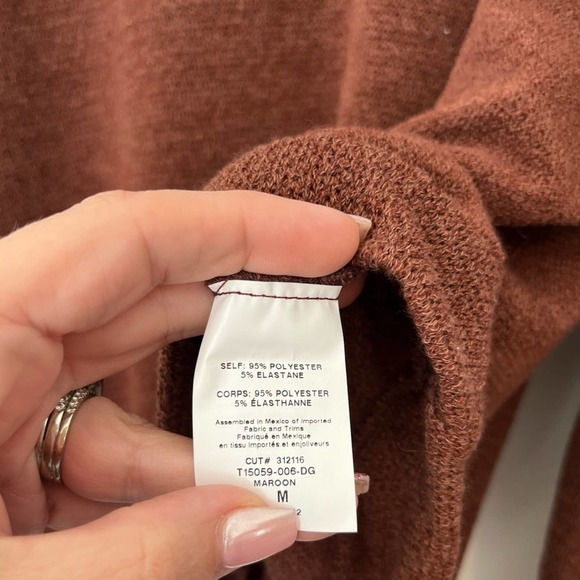 Lush boutique oversized balloon sleeve knit pullover sweater size medium - Picture 4 of 4